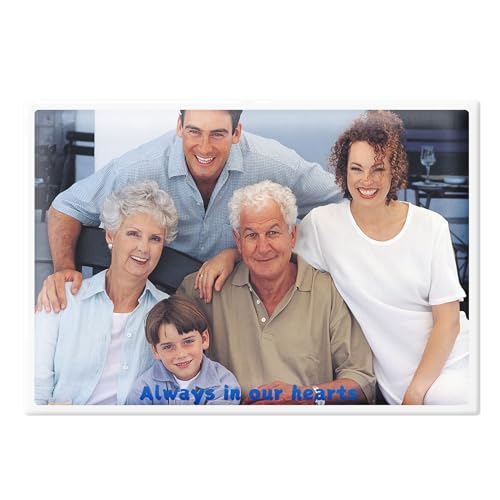 Bethel Azulejo Conmemorativo Personalizado para Lápida - Foto en Cerámica Impermeable para Decoración de Tumbas - Imagen de Porcelana Resistente a los Rayos UV - Placa Funeraria para Cementerio