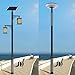 LYUCAYHQ 10Ft to 20Ft Light Poles for Outside, Portable Outdoor Light Pole, Solar Street Light Pole Accessory for Street, Patio, Backyard, Basketball Court, Park(600cm/20ft)