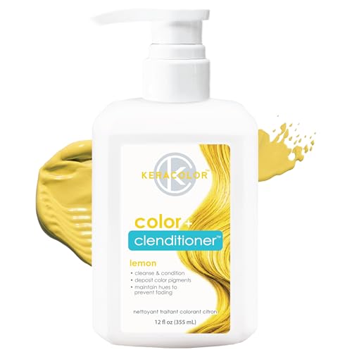 Image of Keracolor Color + Clenditioner 3-in-1 Color-Depositing Conditioner, Gentle Cleansing Conditioner Infusing Semi-Permanent Hair Color, 23 Shades, 12 Fl Oz