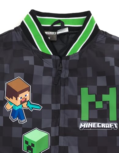 Minecraft Varsity Bomber Jacket Little Kid to Big Kid Sizes (6-18-20)3
