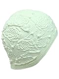 Luxury Divas Floral Embossed Vintage Style Latex Swim Bathing Cap