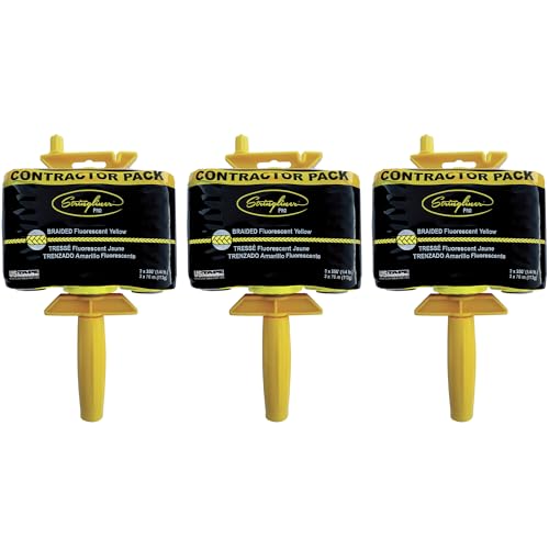 45165 PRO Reel Contractor Packs. Stringliner® PRO Fl. PINK Braid CTR PCK - 750' Masons Twine w/Reel. (3 Pack) miniatura 1