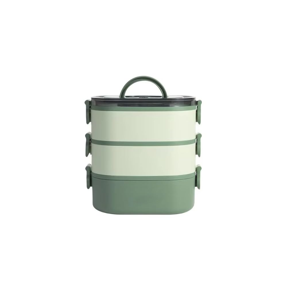 2000ML Lunch Box przenośny 3-warstwowy dla dzieci, studentów Bento Box, szczelny, nadający się do mikrofalówki, pojemnik na żywność, szkoła, podróż, biuro, piknik