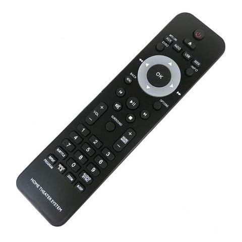 RLsales General Replacement Remote Control for HTS3565D Fit for Philips Cover