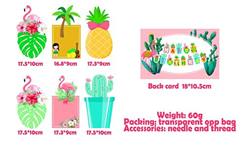 Festone Hawaiano Con Fenicotteri Rosa: Decorazioni Tropicali Per Compleanni A Tema Luau - 3