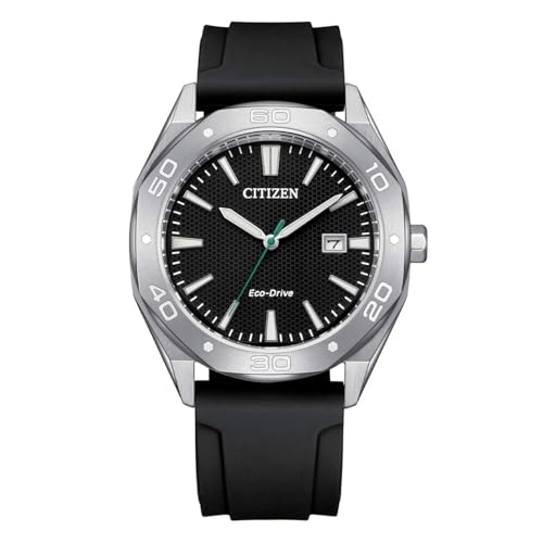 Citizen Reloj BM7631-01E Active Sport Hombre - Eco Drive, Caja 41Mm, Esfera Negra, Correa Silicona, Wr 10 Bar-image