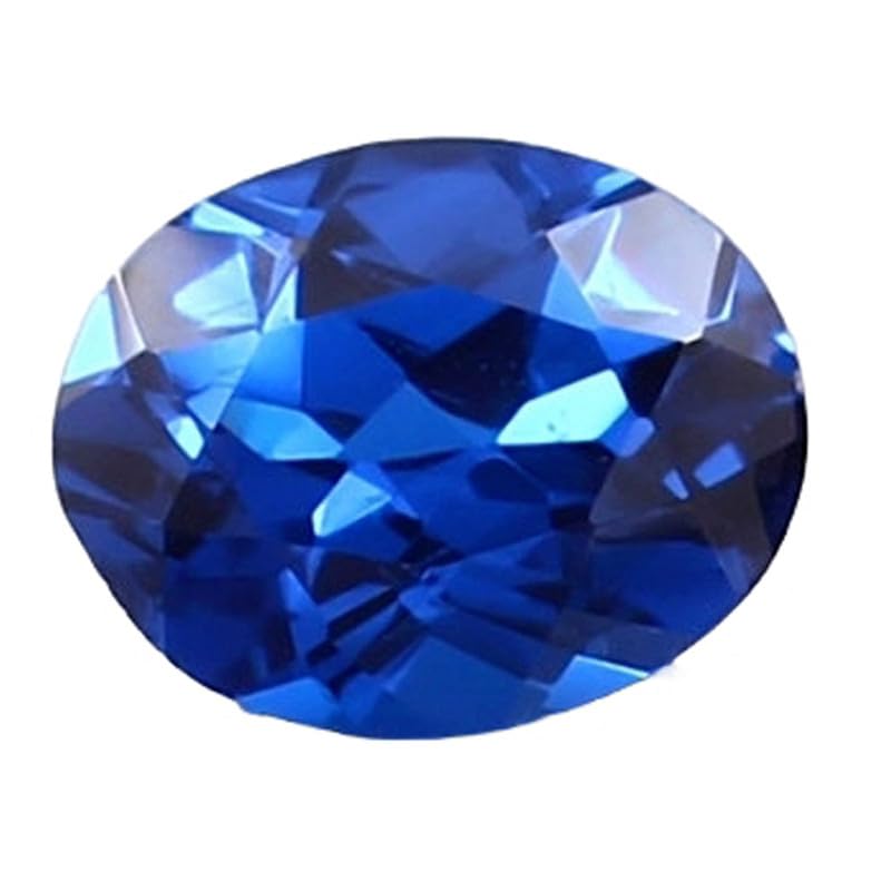 Saphir bleu naturel de forme ovale 9x7mm pour création de bijoux de valeur