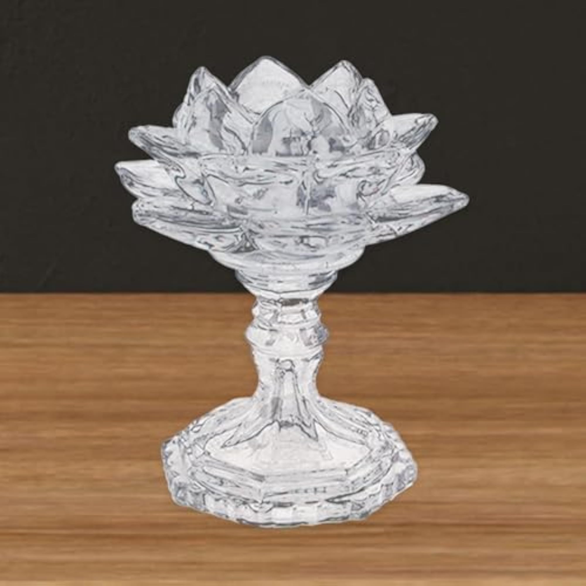 Clear Tea Light Holder Ornament for Table Christmas