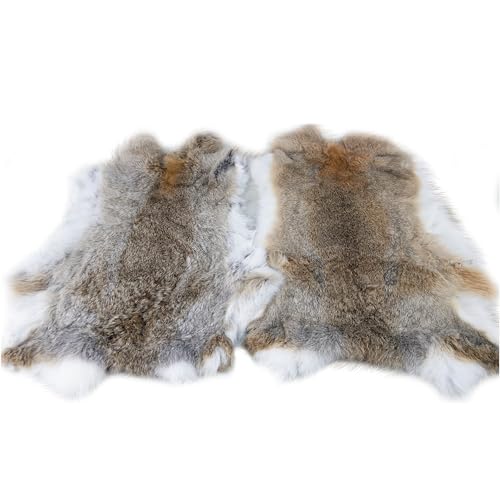 Craft Rabbit Skin Fur Pelt Ethically Sourced 12x14 Tanned Hide for DIY Crafts Costumes & Home Dcor(2 Straw Yellow)