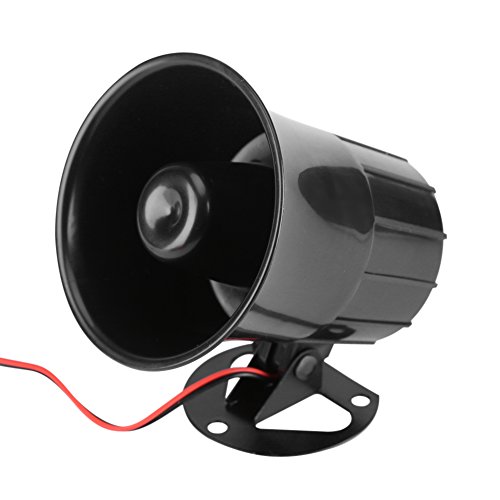 DC12V 15W Wired Security Alarm Siren Horn Loudspeaker Outdoor with Bracket For Home Security Protection System