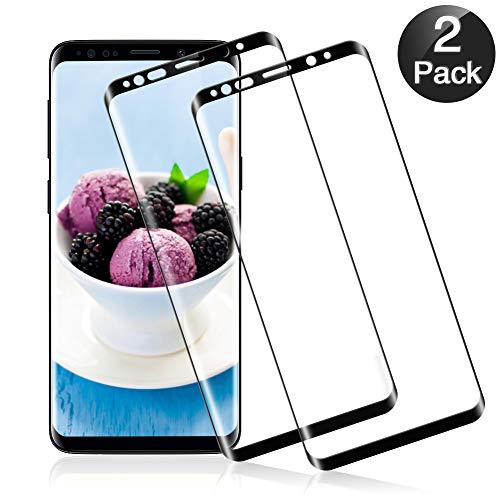 GOMAN Verre Trempé Samsung Galaxy S9 [2 pièces], Protection ecran Samsung S9 en Verre Trempé écran Protecteur vitre [Bulle sans] [Coque Compatible] Protection ecran pour Samsung Galaxy S9