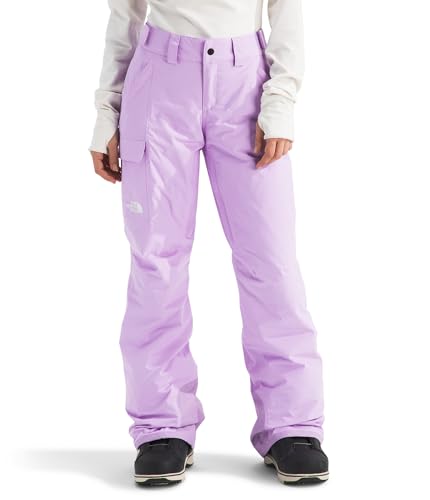 The North Face Women's Freedom Insulated Pant (Standard & Plus Size) - Waterproof Snow Pants, Ski & Snowboard, Ankle Gaiters, Lite Lilac, Large Regular