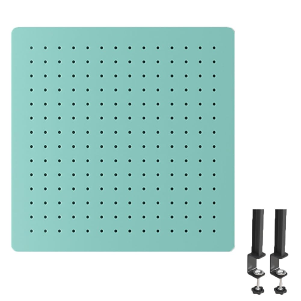 Genérico Organizador de Pared Multifuncional Azul para el hogar y la Oficina, Paneles de Almacenamiento de Herramientas de Bricolaje de 40 x 40 cm, Expositor de Pared con Base, Soporte Perforado Vers