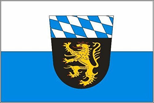 U24 Bandiera Heinsberg Cerchio 20x30 Cm, Qualità Premium Tedesca, Con Cinghia E Passante - 2