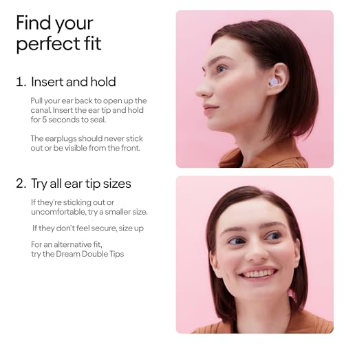 Image of Loop Dream - Silicone /Memory Foam Earplugs for Sleep Comfort | Comfortable Ear Plugs for Muffling Snoring & Sleeping | Customized Fit | 27dB (SNR) Noise Reduction