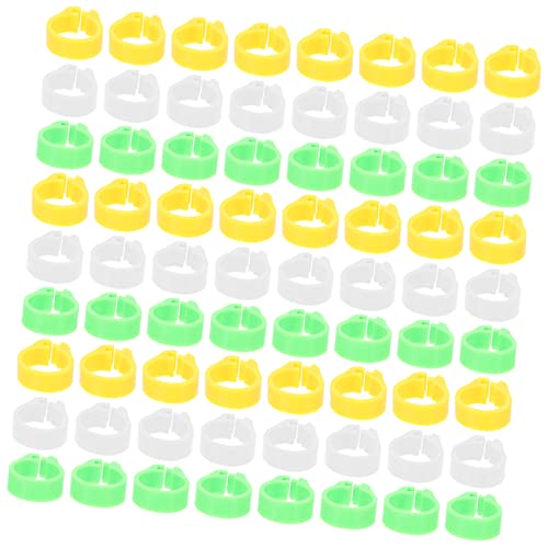 BCOATH 300stücke Vogelbeinringe Kunststoff Taubenringe Papageienfußringe Geflügelbeinringe Hühnerbeinringe Für Enten Hühner Hennen Tauben