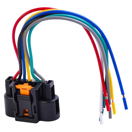 Merautop SJ Car 7 Pin Ignition Coil Connector Plug Wiring Harness Ignition Coil Pack Astra J Replacement for Corsa D E Meriva B Mokka Adam Cruze Trax Aveo Car Accessories Part# 1930-0958 PP10000888
