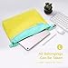pack all Water-resistant Material Zipper Pouch, Mesh Zipper Bag for Storage, Travel, Office (Large, Yellow)