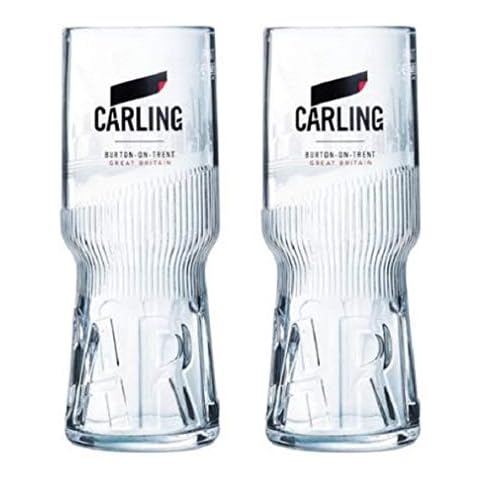 Carling Pint Glasses CE 20oz / 568ml (Set of 2) Cover