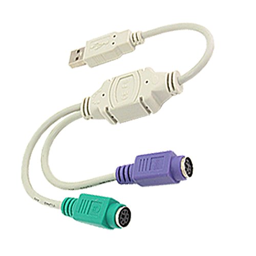 Adaptador USB a PS/2 con dos conectores PS/2 miniatura 1