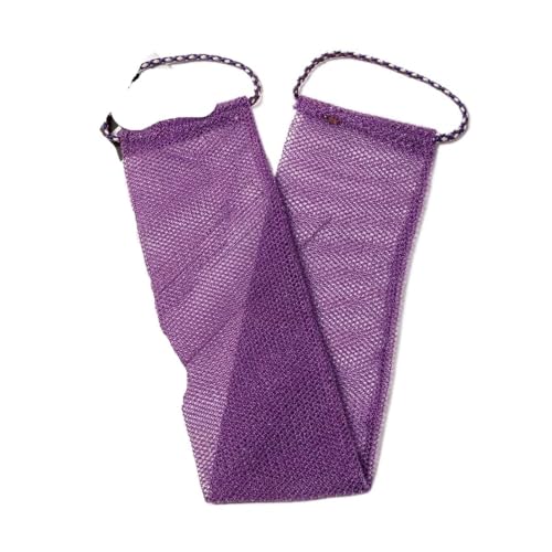 Esponja de red para ducha corporal color morado exfoliante de baño