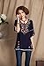Ashir Aley Girls Embroidered Peasant Tops Mexican Bohemian Blouses Navy Blue Medium/8-10
