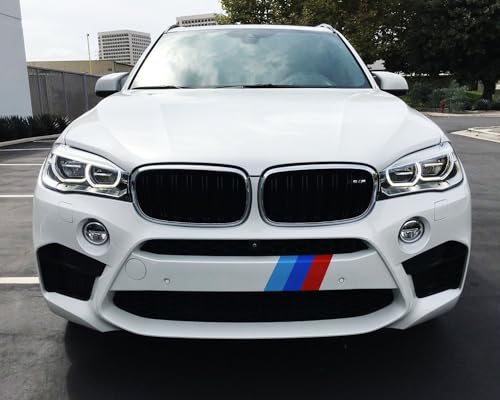 iJDMTOY 7x7-Inch Iconic 3-Color Stripe Decal Stickers Compatible with BMW Side Skirt, Bumper, Hood Cosmetic Decoration, Made w/Reflective Paper by iJDMTOY - Image 4