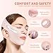 Chin Strap for Sleeping, Reusable Double Chin Reducer Eliminator for Women, V Line Lifting Mask Face Slimming Strap, Breathable Jawline Exerciser Lifting & Firming Prevent Sagging