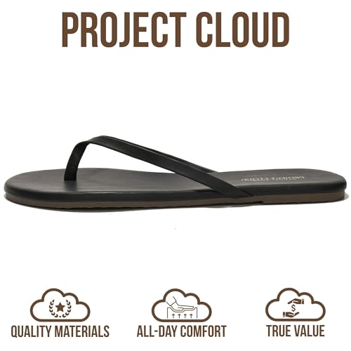 Image of Project Cloud Flip Flops for Women Footwear- Lightweight and Memory Foam Insole Sandals for Women 2026 - Durable Non-Slip Beach Essentials Flats for Women Sandals (Foundations)