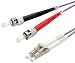 Produktbild ROLINE ST/LC LWL Netzwerkkabel | Glasfaser Kabel | OM4 Duplex Patchkabel in violett | 10 m