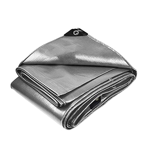 Xillion 250 GSM Heavy Duty Tarpaulin Extra Strong, Strengthen Eyelets, UV Resistant, 100% Waterproof, Cross Laminated Tarpaulin tirapaal Tharpai Thadika Tadpatri Thadika (12 x 9 FT, Silver)-image-32