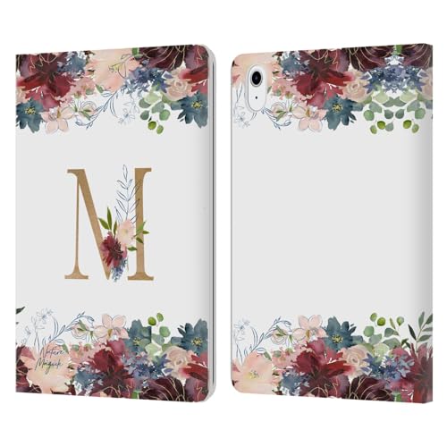 Housse en cuir iPad Air finition fleurs or monogramme M de Nature Magick