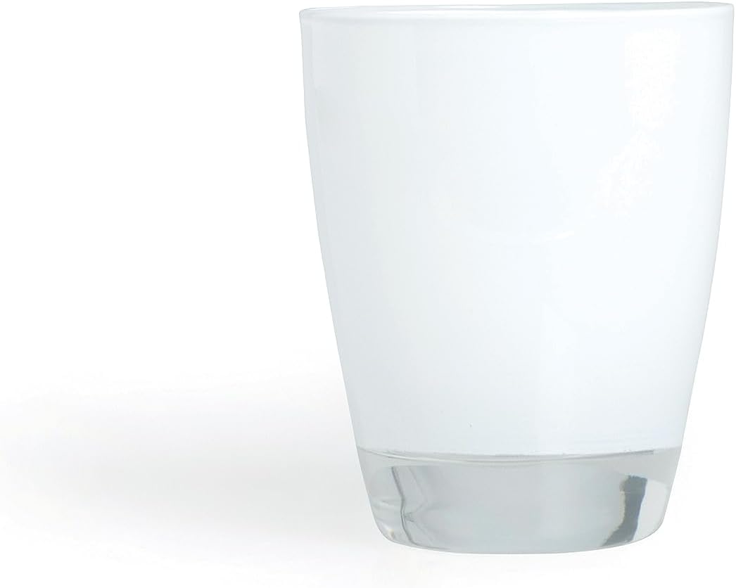 Excelsa Happy Color Pack 2 Glasses, Glass, White, 8 x 8 x 10 cm