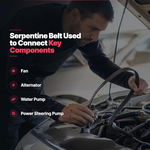 Image of K070610 Serpentine Drive Belt 7PK1550 for Toyota Avalon Camry