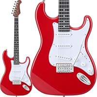 美品　BUSKER’S　ストラトキャスタータイプ　エレキギター　ブラック BUSKER'S BST-Standard BLK ストラトキャスタータイプ ロース