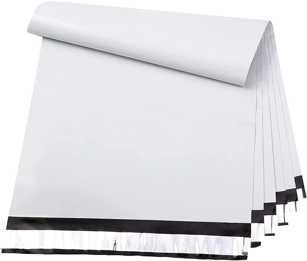 Metronic Poly Mailers 24×24 100PC White, Extra Large Shipping Bags Mailing Envelopes with Strong Adhesive, 2.5Mil Thick Mailers Poly Bags for Shipping, Mailing Bag Packaging Bag for Small Business
