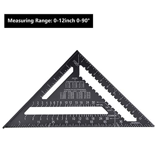 Regla Triangular de Ángulo Recto de Aluminio 12 Pulgadas miniatura 3
