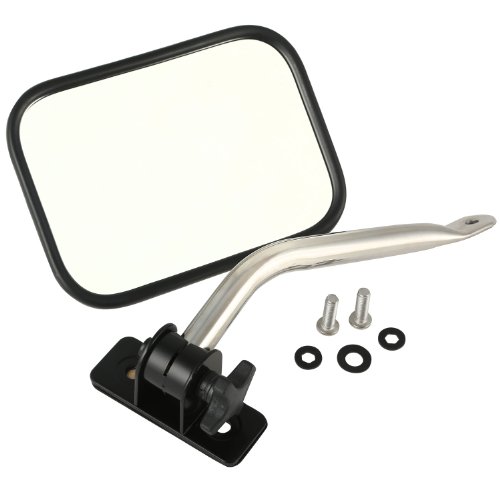 Rugged Ridge | Quick Release Mirror Relocation Kit, Stainless | 11026.13 | Fits 1997-2018 Jeep Wrangler