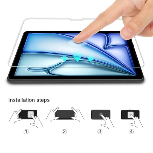 WD&CD 2 Piezas Protector de Pantalla Compatible para 13'' iPad Air 2024 Cristal Templado, Alta Definicion, Cristal Templado Film Compatible con iPad Air 13'' (2024) Protector Pantalla