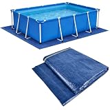 DIELOVEHUA Plandeka podłogowa do basenu, mata basenowa, mata do użytku na zewnątrz, chroni dno basenu, nadaje się do basenów rozkładanych i nadmuchiwanych basenów, jacuzzi (300 cm x 200 cm)