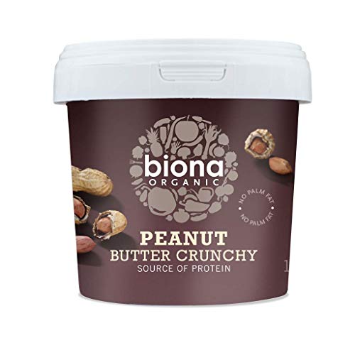 Biona Organic Peanut Butter Crunchy 1kg - Pack of 6 image 2