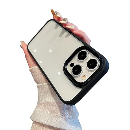 kaitesi �Ή� iPhone13mini iPhone12mini �p �P�[�X �N���A ���� �Ή� �A�C�t�H�� iPhone 13 mini 12 mini �J�o�[ 2�F �z�F ���^ ���� ���f�B�[�X �w�ʃJ�o�[ �n�[�h�P�[�X,�u���b�N