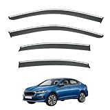 Designed for Skoda Slavia MK1 2022-2024 Models, Featuring Side Window Noise Reduction Wind deflectors and All-Weather car Window rain Guards.