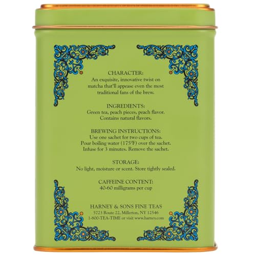 Té verde sabor durazno en saquitos 20 unidades miniatura 2