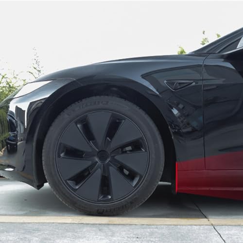 Image of JSCARLIFE Mud Flaps Kit for T-esla Model 3 2017-2023 Premium Front Rear Set, Mud Flaps Splash Guards Mudguards Protective Fender 4pcs, Moulded Full Protection Set Splash Mud Guards