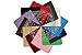 Produktbild Boolavard 1, 6, 9 oder 12 Stück Cowboy Bandanas Bandana mit original Paisley Muster,12er pack,Mehrfarbig