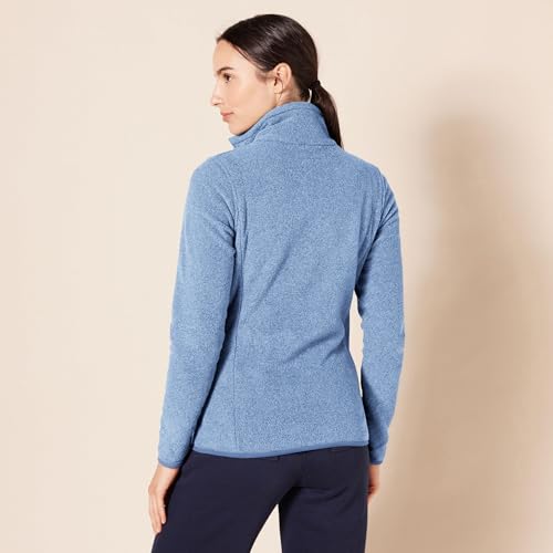 Amazon Essentials Women's Classic-Fit Full-Zip Polar Soft Fleece Jacket (Available in Plus Size), Blue Heather, X-Large
