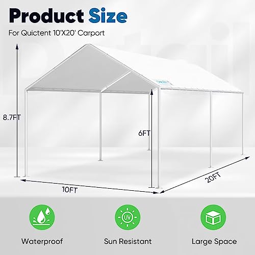 Quictent 10'X20' Heavy Duty Carport Car Canopy Party Tent Boat Shelter #TOP6