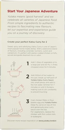 Yutaka Katsu Curry Sauce 100g (Pack of 10) | Authentic Japanese Curry | Sweet & Gently Spiced Curry Sauce Block | Ideal for Katsu Curry, Rice Dishes & Quick Meals | Vegan-Friendly