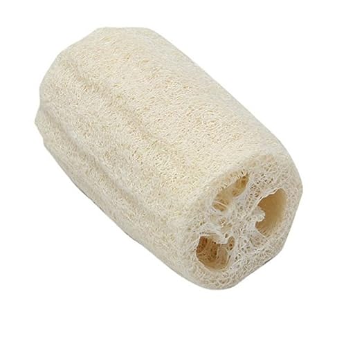 SHERCHPRY Natural Loofah Shower Sponge Scrubber Bath Exfoliating Luffa for Gentle Cleansing Durable Natural Fibrous Material for Household Cleaning and Self Care